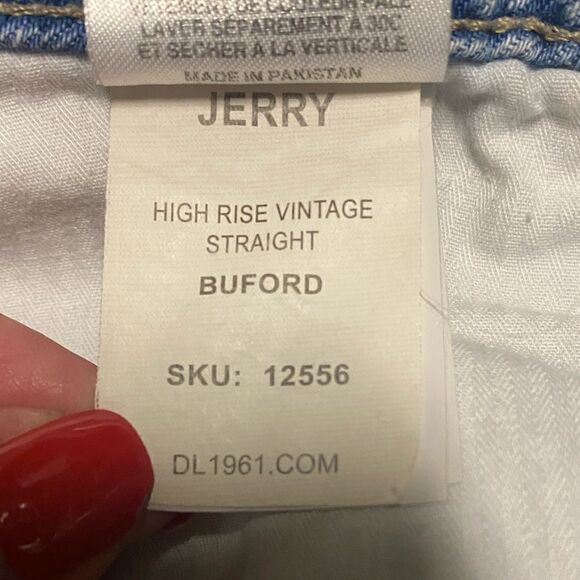 DL1961 Jerry High-Rise Vintage Straight Leg Jeans Cropped Denim Women’s Size 25 - Picture 12 of 12